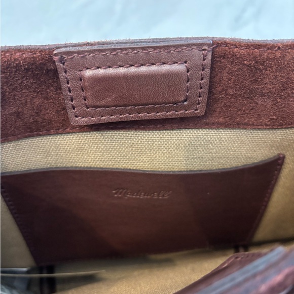 NWT Madewell Essential Mini Tote Bucket Bag Chocolate Raisin - Picture 7 of 9